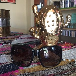 Versace Oversized Medusa Logo Sunglasses